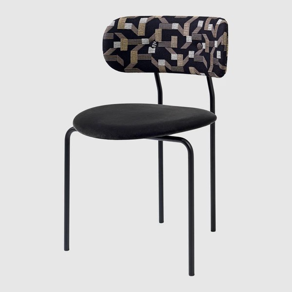 Coco_DiningChair_Black_Dedar-Pachisi_Velluto-130_Front_grande