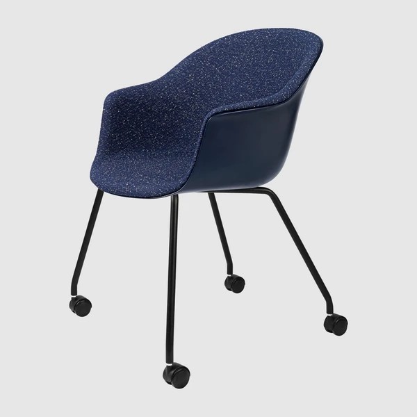 Bat_MeetingChair_4-LegCastor_FrontUpholstered_Black_Blueberry_Kvadrat_Pilot-792_F3Q_ed111917-f8ae-4130-9f7a-2ac2f46a539e_grande