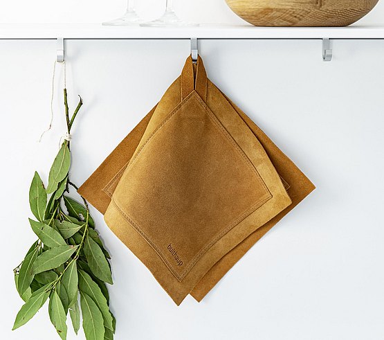 bulthaupLeather pot cloth 皮革锅布