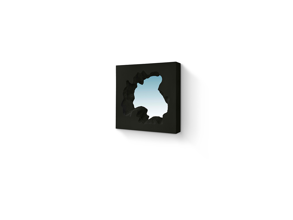 Broken series_Broken Square Mirror Black_galleria_dettagli