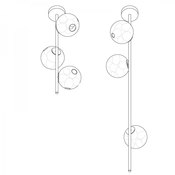 加拿大家具BOCCI的38-38V STEM- 38V SUSPENDED 吊灯 主图