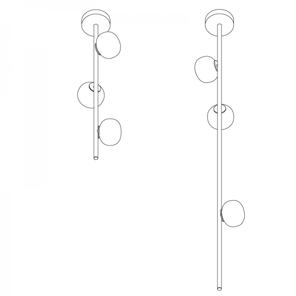 加拿大家具BOCCI的84 STEM- 84 SUSPENDED 吊灯细节图