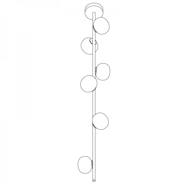 加拿大家具BOCCI的84 STEM- 84 SUSPENDED 吊灯细节图