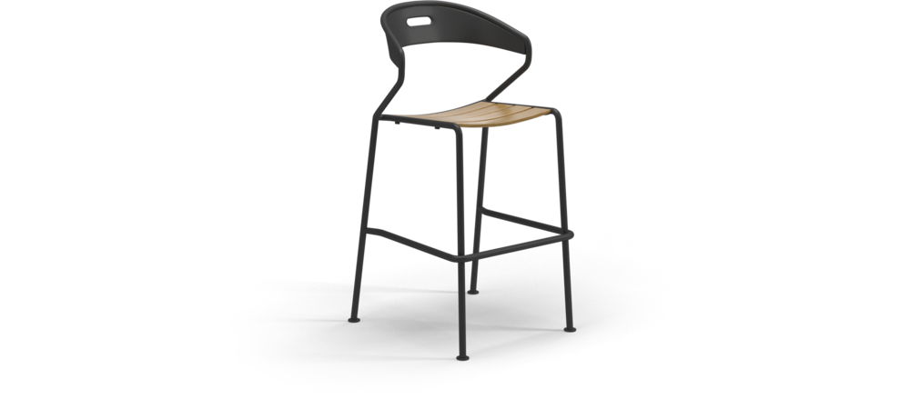 德国家具GLOSTER的Curve-Stacking Bar Chair 吧椅 细节图