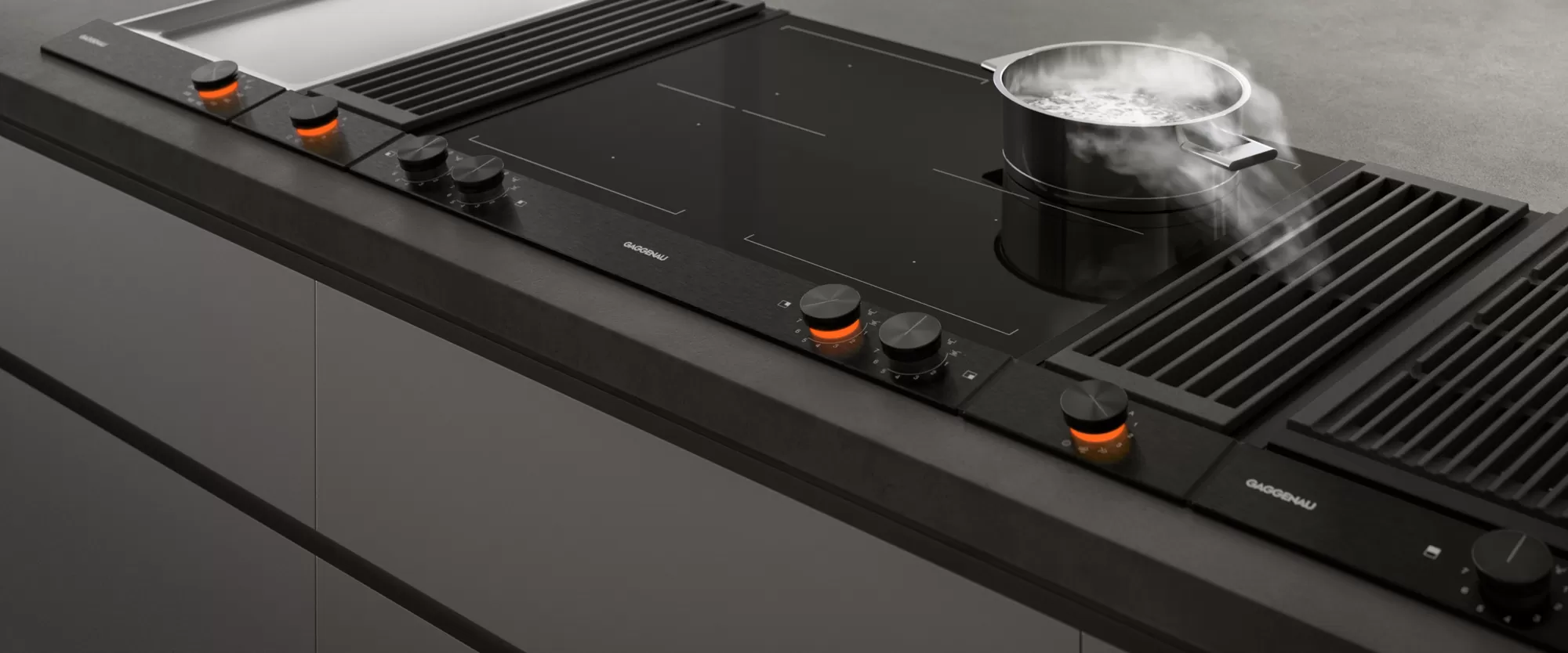 德国家具gaggenau的200系列 电磁灶燃气灶 细节图