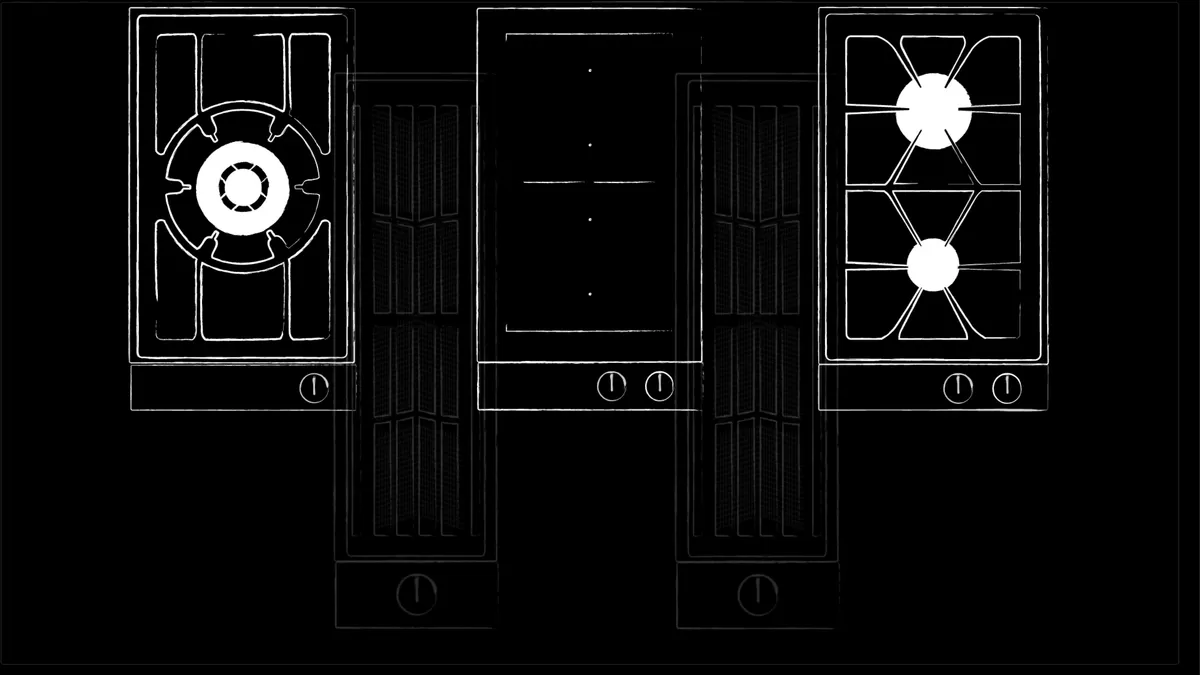 德国家具gaggenau的200系列 电磁灶燃气灶 细节图