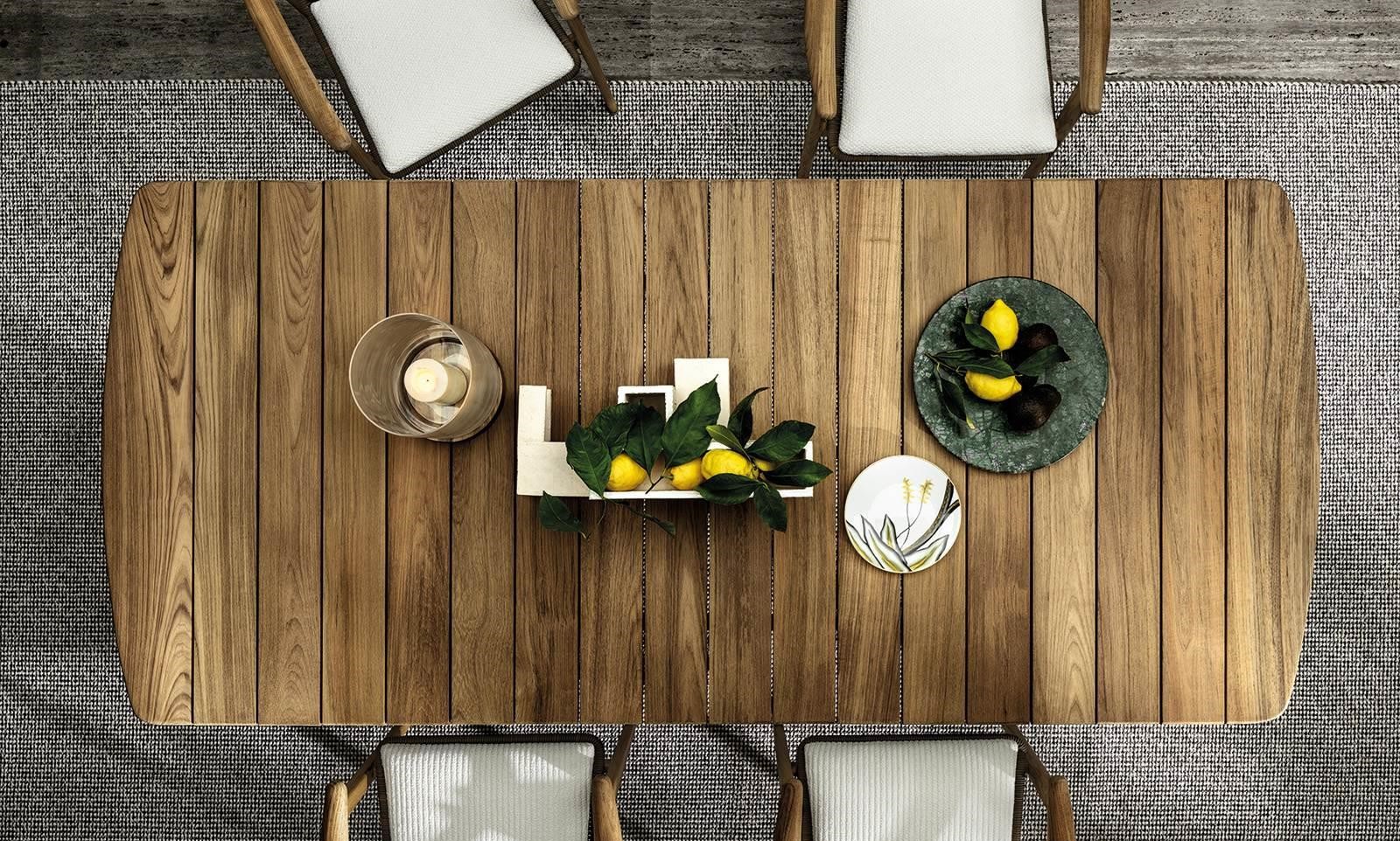 意大利家具MINOTTI的Fynn Dining Outdoor 户外桌子 细节图
