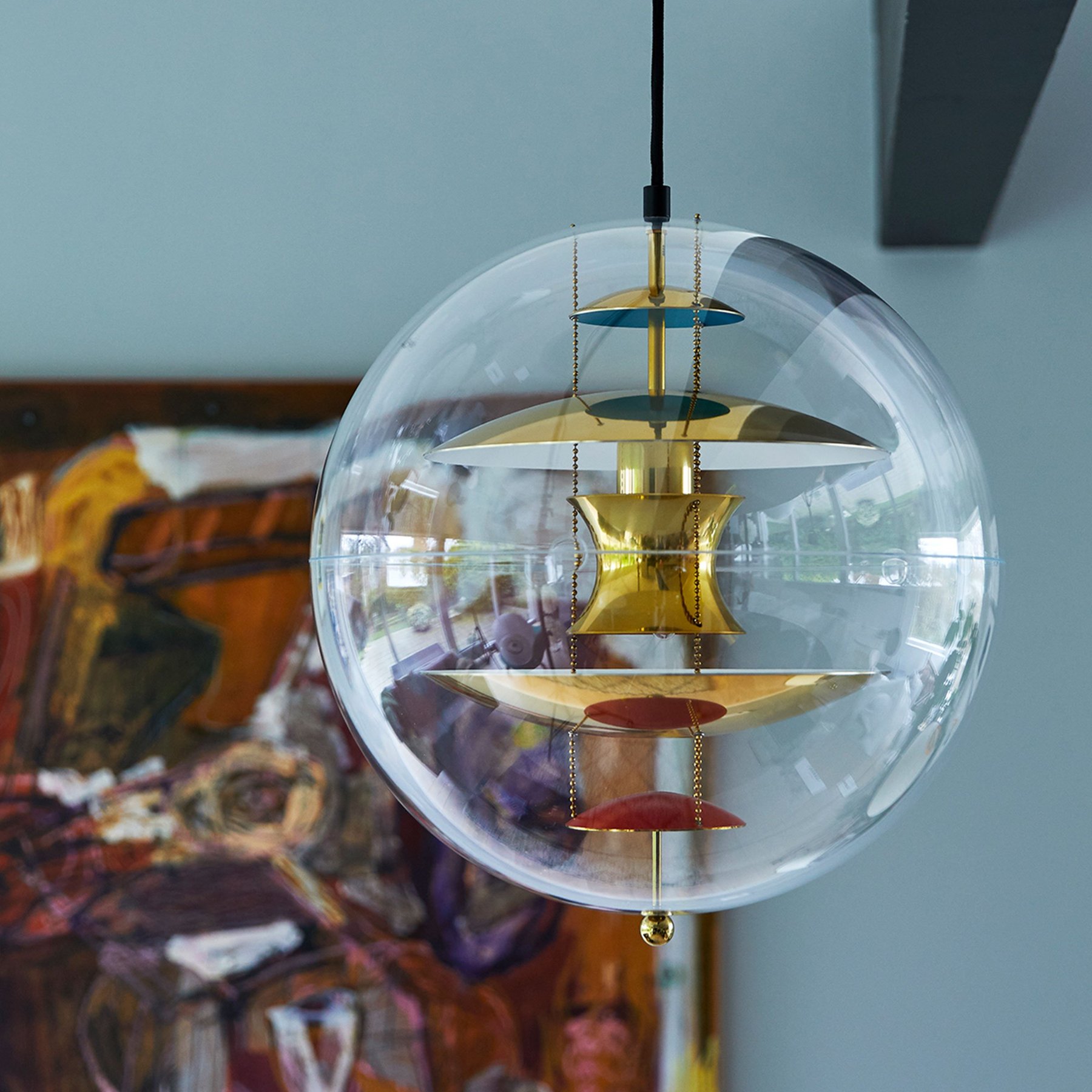 丹麦家具Verpan的VP Globe Brass 吊灯 细节图