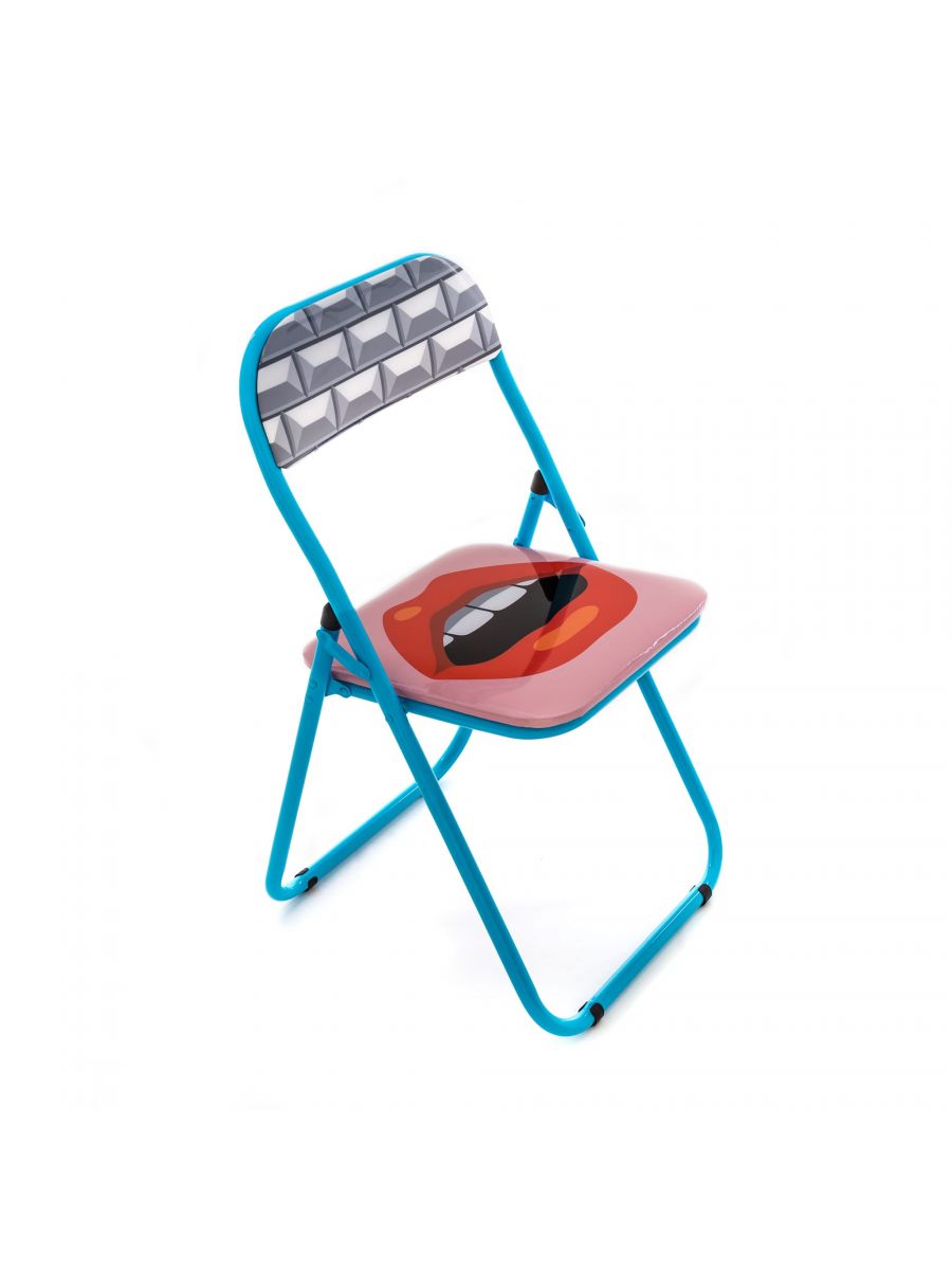 意大利家具SELETTI的Folding Chair Mouth 折叠椅 细节图
