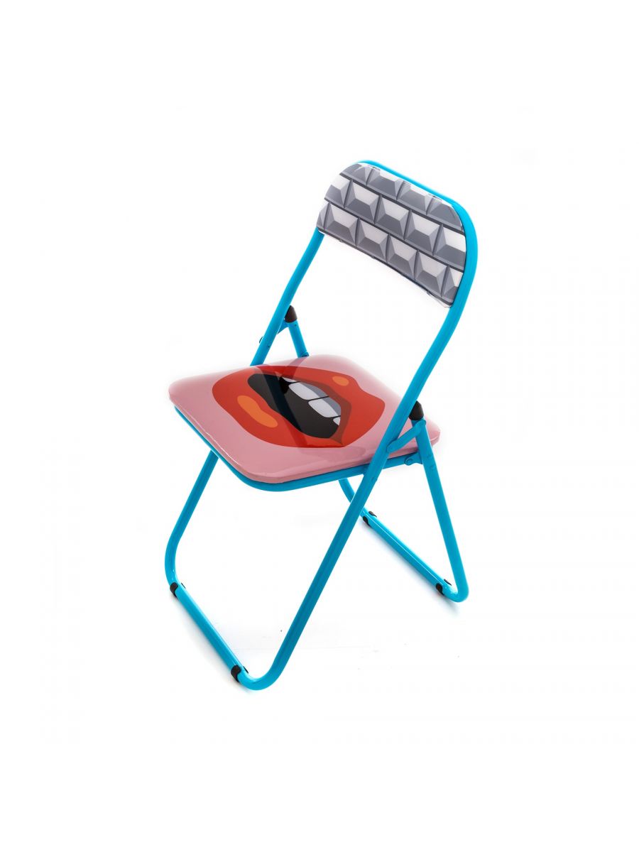 意大利家具SELETTI的Folding Chair Mouth 折叠椅 细节图
