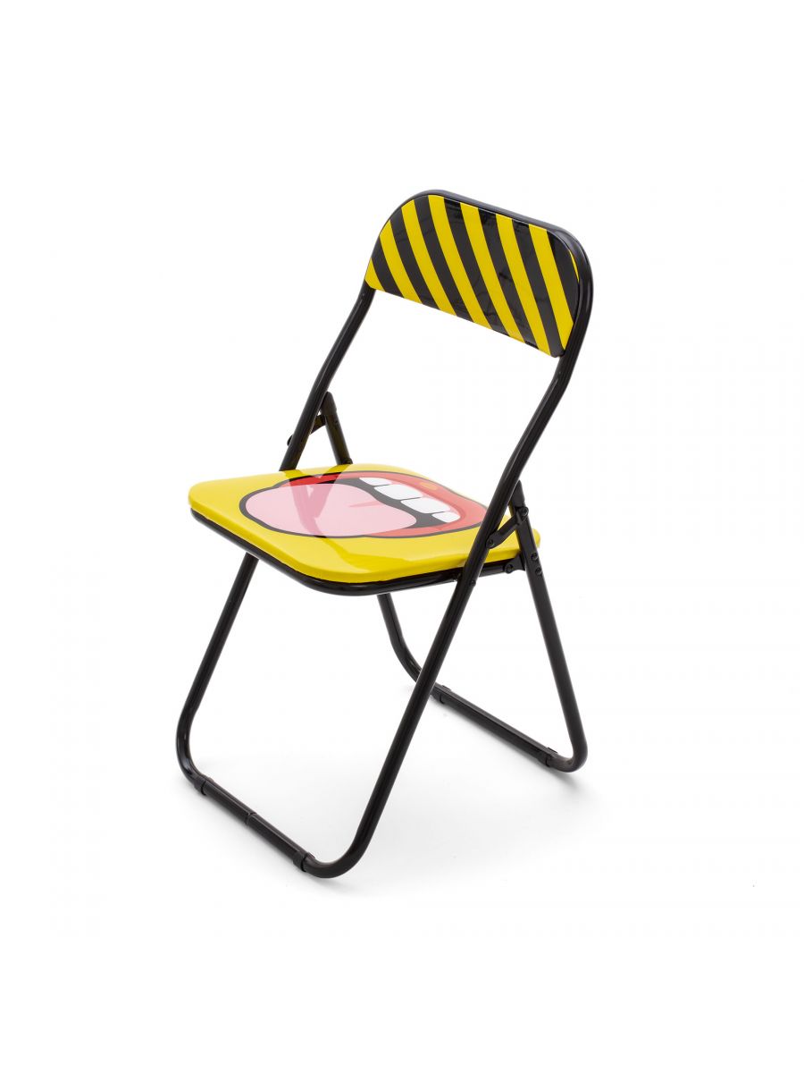 意大利家具SELETTI的Folding Chair Tongue 折叠椅 细节图