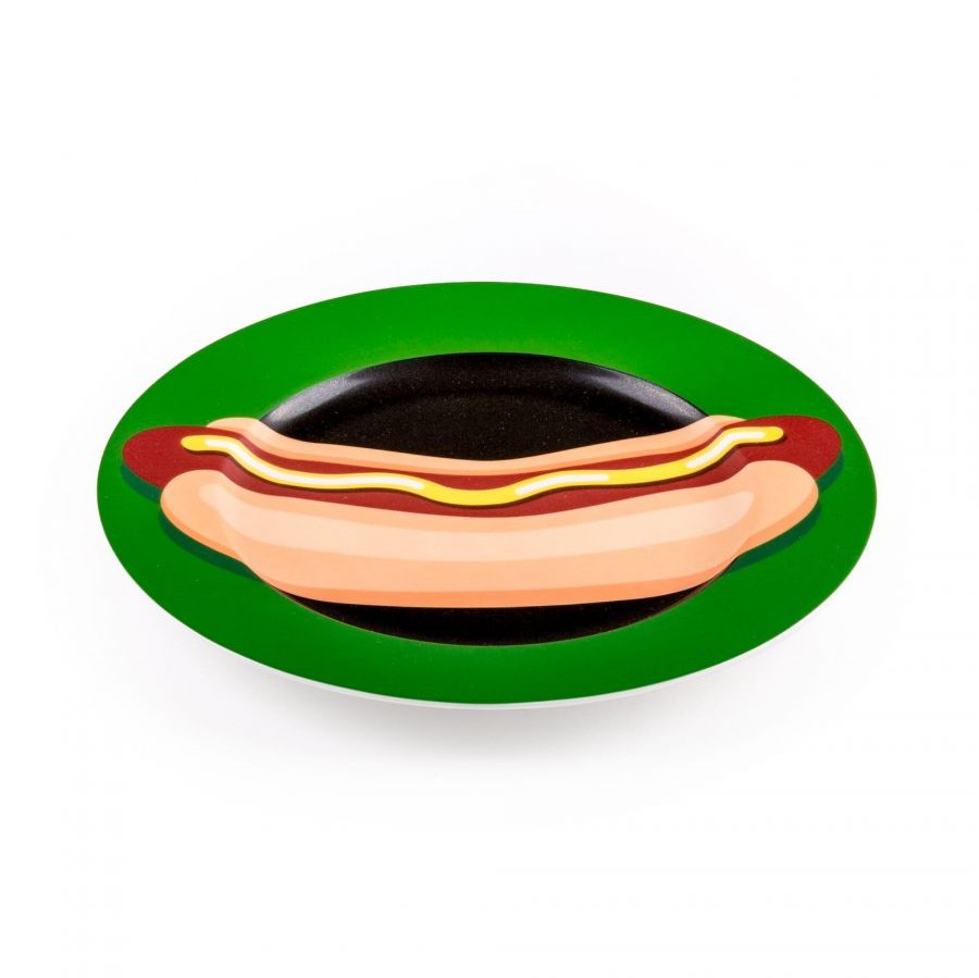 意大利家具SELETTI的Porcelain Plate Hot Dog 瓷盘 主图