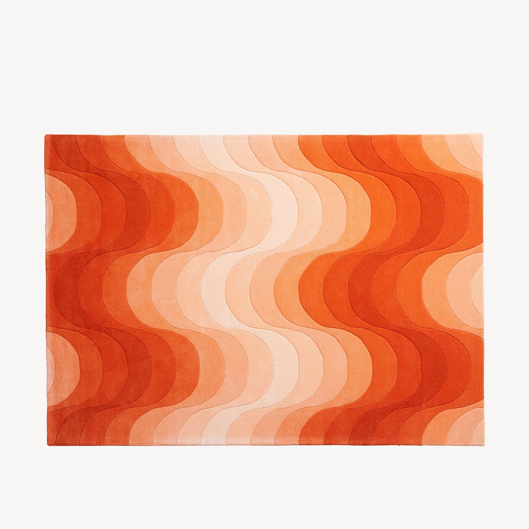 丹麦家具Verpan的WAVE RUG ORANGE 地毯 主图