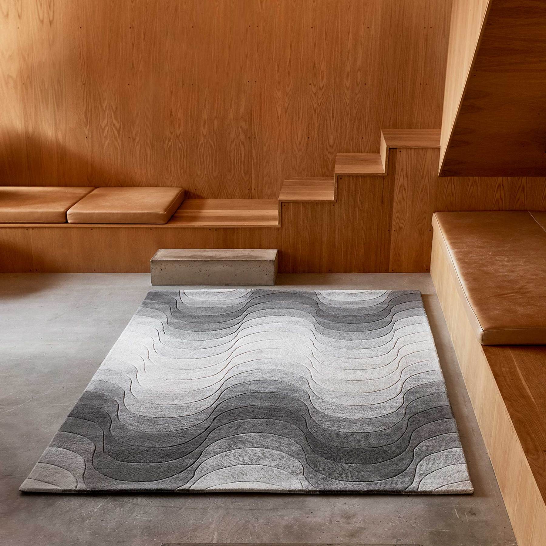 丹麦家具Verpan的WAVE RUG GREY 地毯 细节图