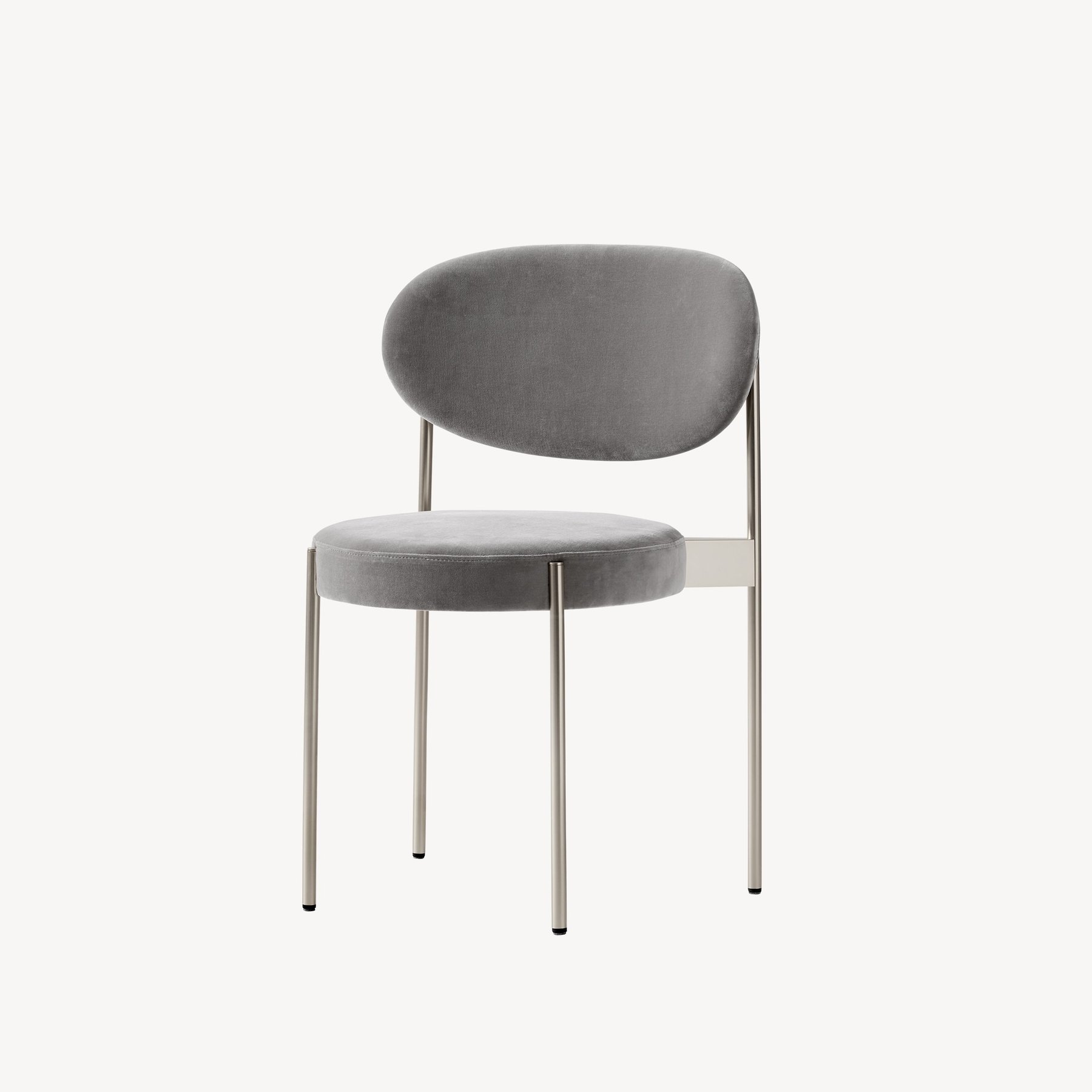 丹麦家具Verpan的SERIES 430 CHAIR BRUSHED STEEL FRAME 餐椅  主图