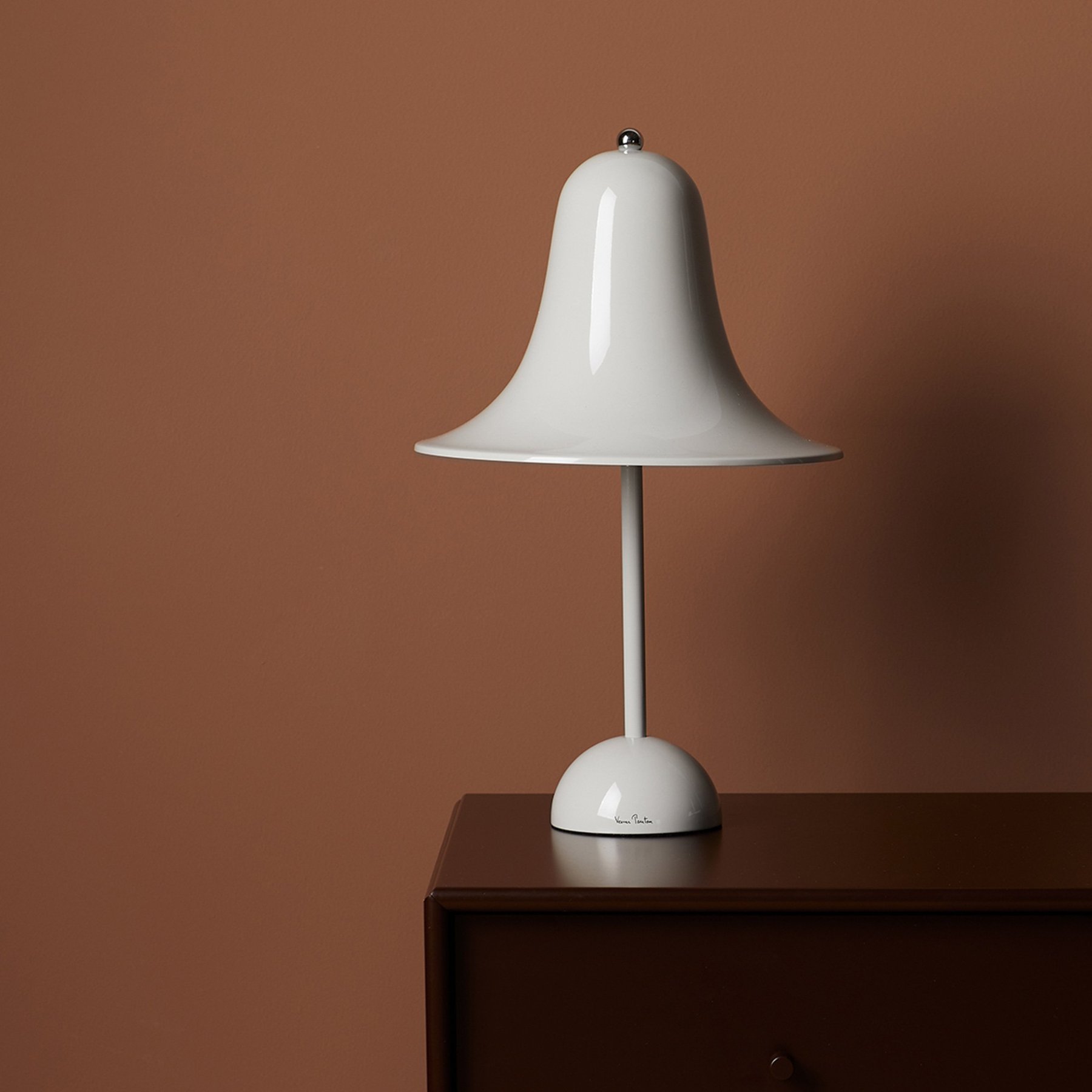 丹麦家具Verpan的Pantop Ø23 Table Lamp MINT GREY 台灯 细节图