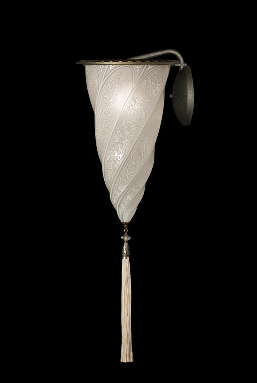 Venetia studiumvCesendello white classic glass applique lamp 壁灯
