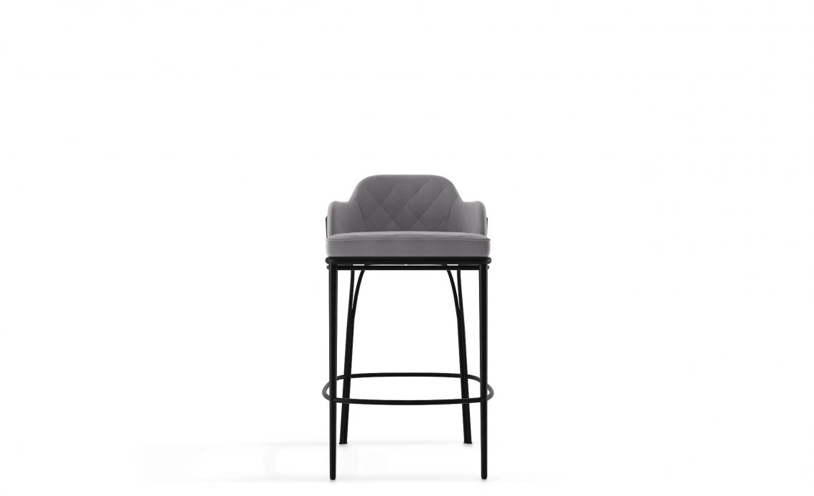 LUXXUCHARLA GREY BAR CHAIR吧椅