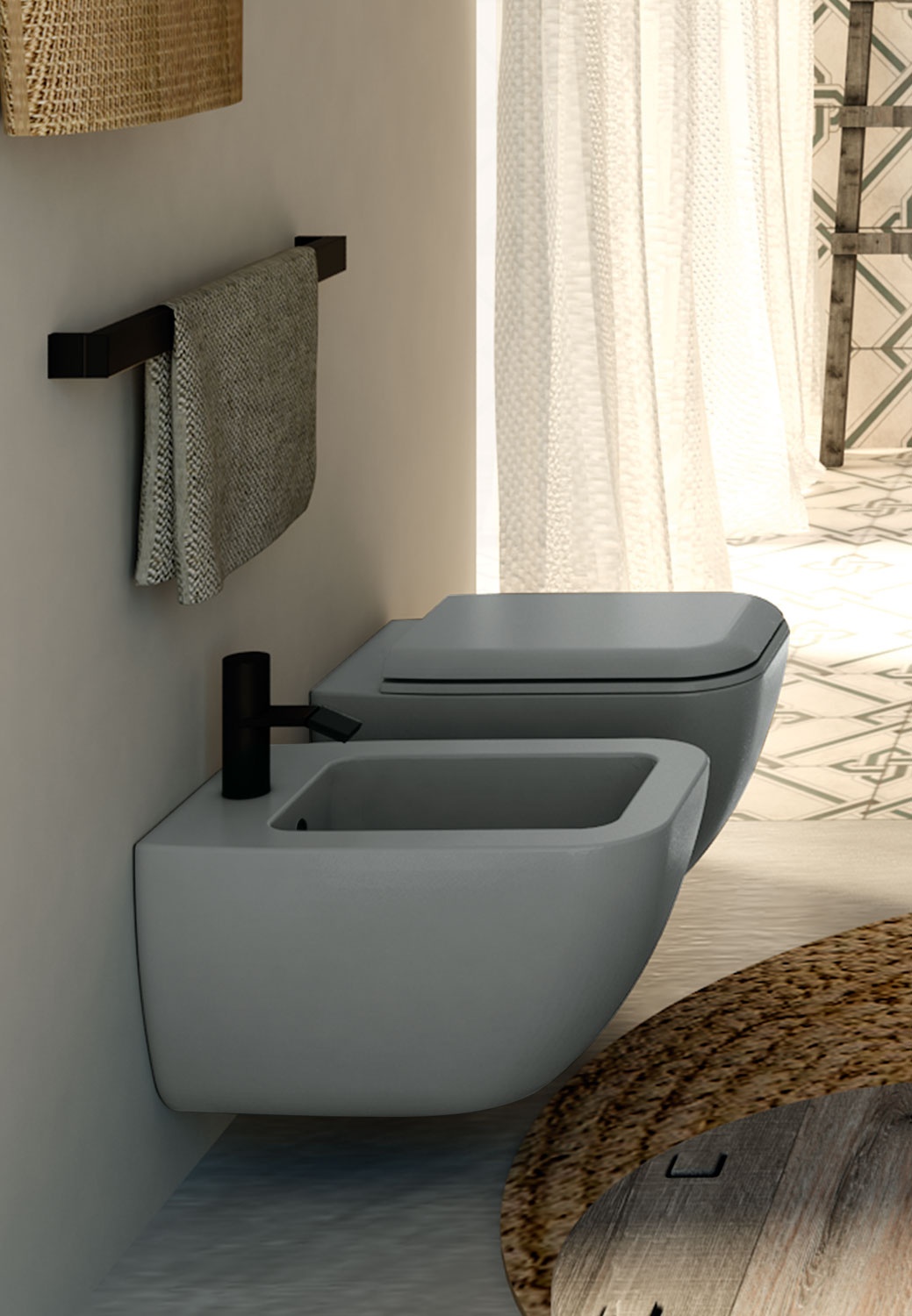 CIELOShui Comfort壁挂式一孔坐浴盆