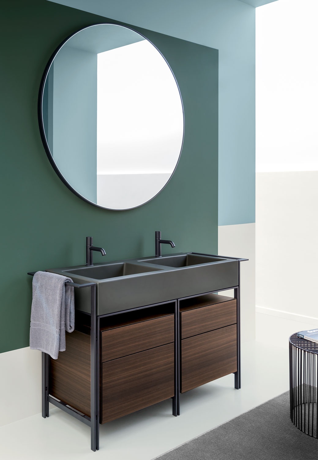 CIELONarciso Doppio带柜子的洗脸盆