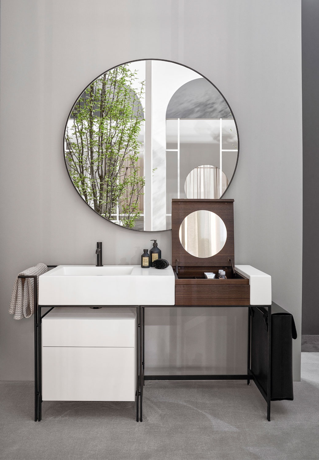 CIELONarciso Vanity带柜子的洗脸盆