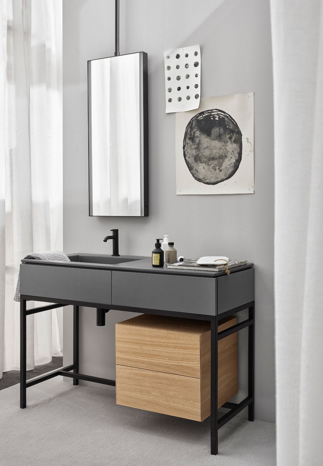 CIELOMilano带柜子的洗脸盆