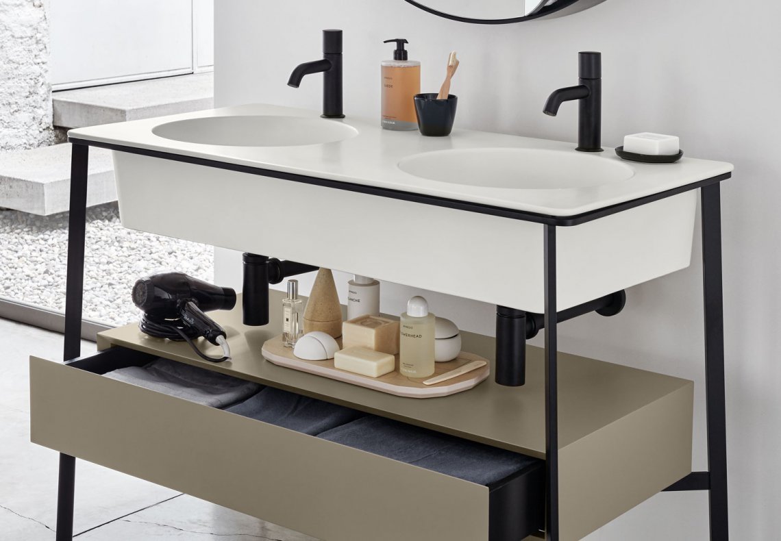 CIELO带抽屉的 Catino Doppi