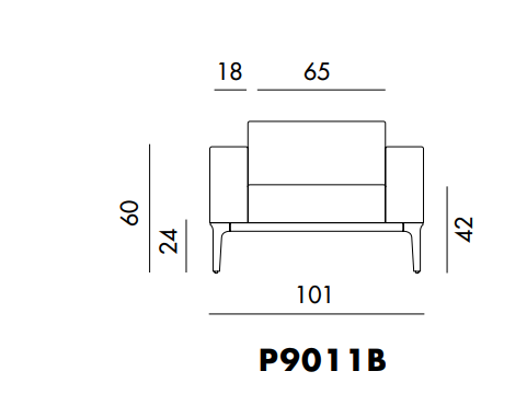 Configura SLIM SOFA多人沙发尺寸图1