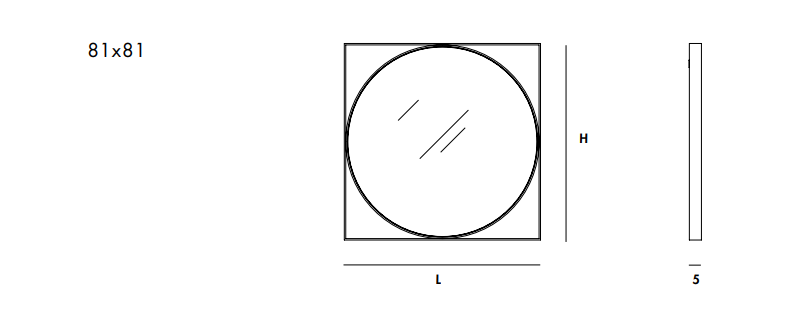 Le specchiere Segment镜子尺寸图1