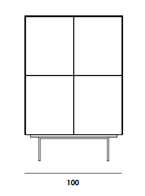 Sistema di madie Magda墙饰尺寸图2