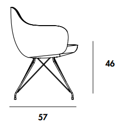 Configura CADIRA S GIREVOLE休闲椅尺寸图3