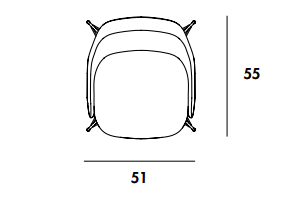 Sedia cadira s cone shaped休闲椅尺寸图3