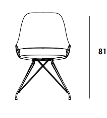 Sedia cadira s cone shaped休闲椅尺寸图2