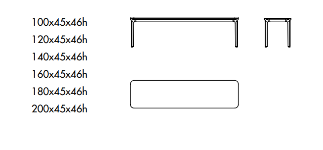 Slim餐桌尺寸图1