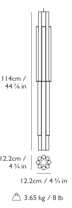 Altar 4-light Short吊灯尺寸图3