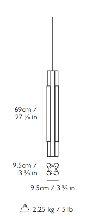 Altar 4-light Short吊灯尺寸图1