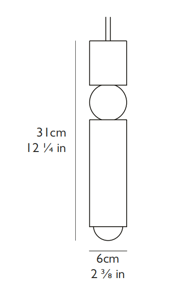 Fulcrum Chandelier吊灯尺寸图1