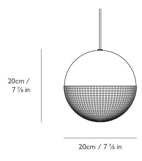 Little Lens Flair Chandelier吊灯尺寸图1