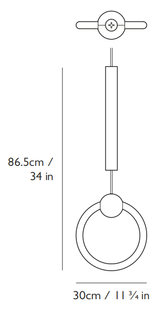 Ring Light吊灯尺寸图2