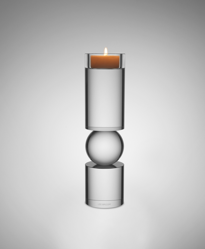 Fulcrum Candlestick Travertine蜡烛细节图1