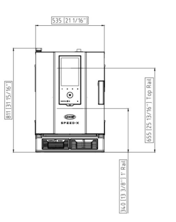 BA KERLUX SHOP.ProMASTER10Teglie  带湿度的专业对流烤箱用电尺寸图2