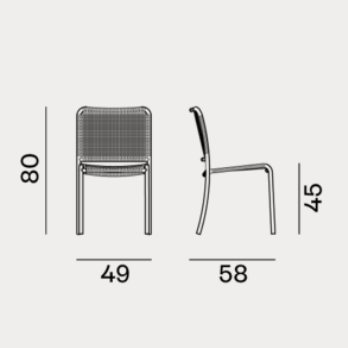 Allu椅子尺寸图1