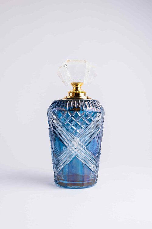 The Deco Jewel 蓝色香水瓶 水晶细节图2