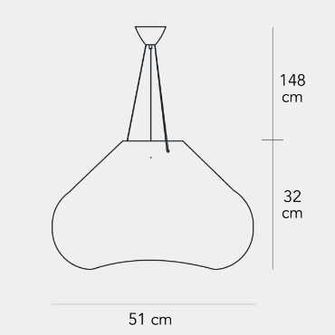 BOLLA GRANDE吊灯尺寸图1