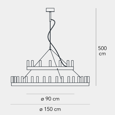 CHANDELIER GRANDE吊灯尺寸图2