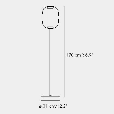 MERIDIANO落地灯尺寸图1
