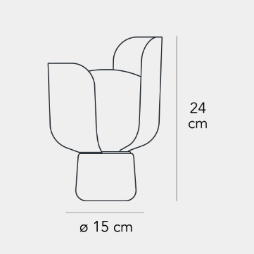 BLOM台灯尺寸图1