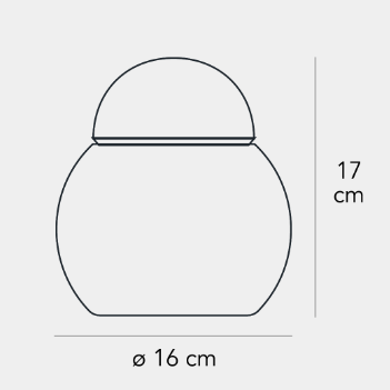 DARUMA GRANDE台灯尺寸图3