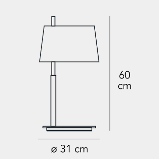 PASSION PICCOLA台灯尺寸图1