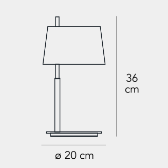 PASSION PICCOLA台灯尺寸图2